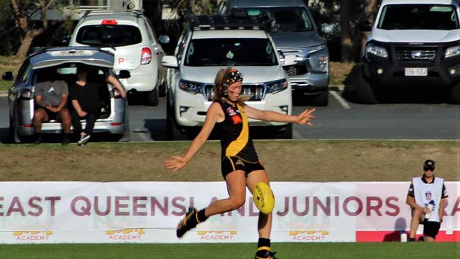 Action from the Tweed Coast NR Tigers v Morningside U17s grand final.