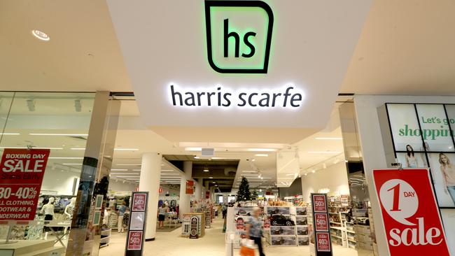 Harris Scarfe was placed into receivership in December. Picture: AAP Image/Kelly Barnes