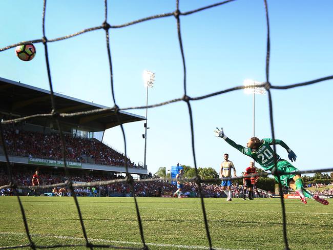 Campbelltown Stadium has hosted several Western Sydney Wanderers and Sydney FC games in the past few years. Picture: Mark Evans