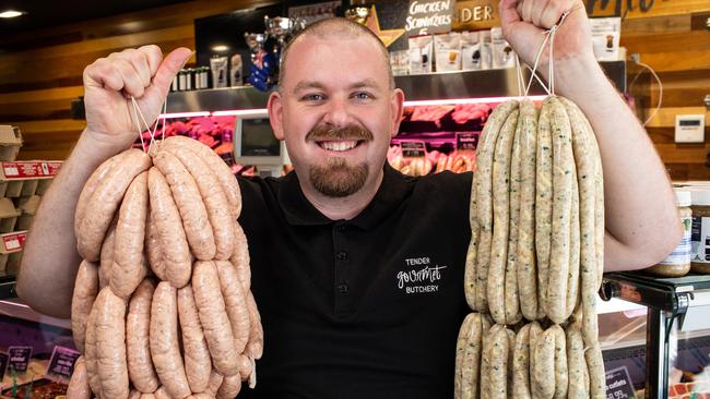 Tender Gourmet Butchery’s Michael O'Rafferty. Picture: Julian Andrews