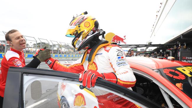 Scott McLaughlin qualifies on pole for Supercars Race 9, 2018 WD-40 Phillip Island 500. Pic: Mark Horsburgh.