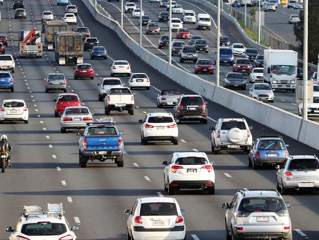 M1 traffic.Traffic congestion near IKEA and Coomera on the Pacific Motorway M1.Picture: NIGEL HALLETT