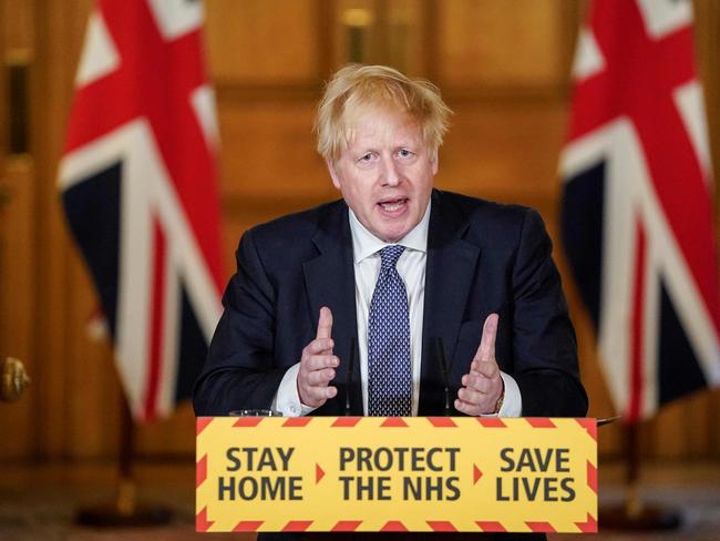 Britain's Prime Minister Boris Johnson has changed his tune slightly as he navigates getting the economy back up and running. Picture: AFP Photo