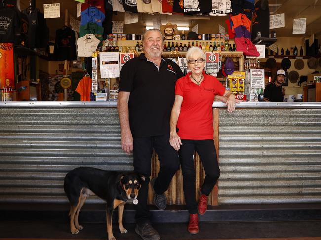 Silverton Hotel owners Peter and Patsy Price are looking to sell the iconic pub. Picture: Jonathan Ng