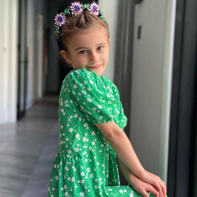 The festivities have kicked off already in the Judd household, with Bec sharing this adorable photo of daughter Billie. Picture: Instagram/BecJudd