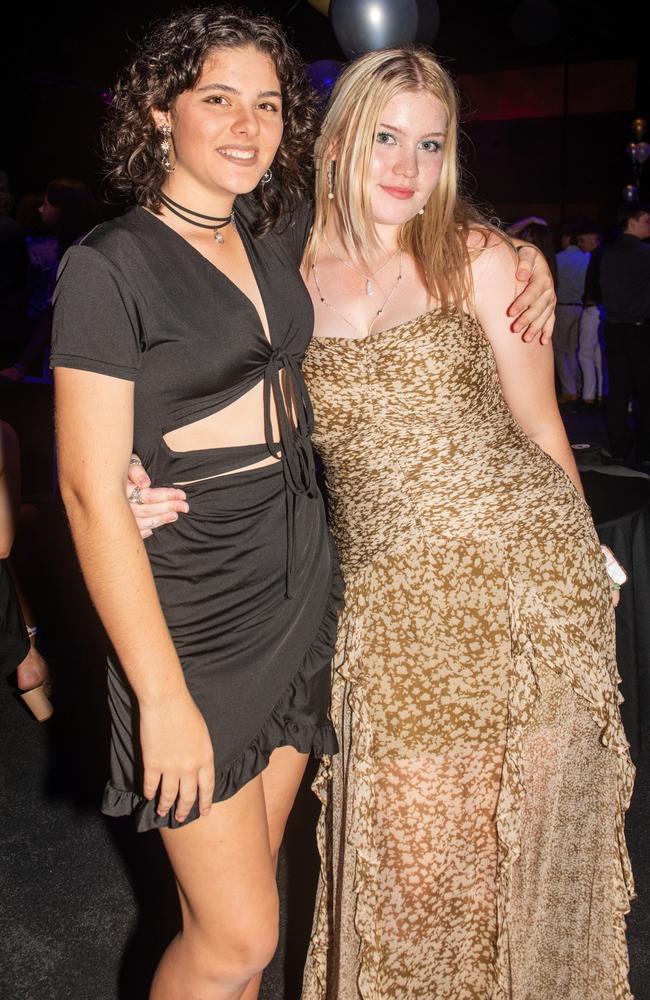 Jane O'Loughlin and Kansys Blucher from St Patrick's College at the 2022 year Mocktail Dance Party. Picture: Michaela Harlow
