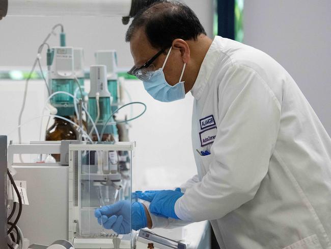 Analytical chemists in Sydney were checking the AstraZeneca vaccine as early as August 2020, with the jab undergoing rigorous safety checks. Picture: NCA NewsWire/Bianca De Marchi