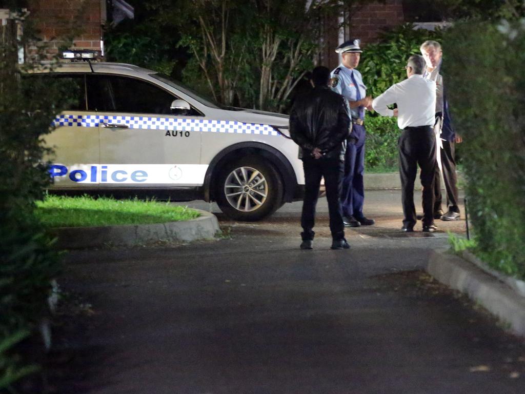 Cardinal Pell arrives at the Seminary Of The Good Shepherd in Sydney. Picture: Christian Gilles