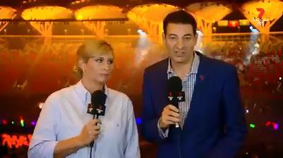 Channel 7 hosts Johanna Griggs and Basil Zempilas' extraordinary on-air spray