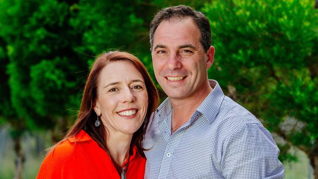 NSW Emergency Services Minister Jihad Dib with wife Erin in 2015. Picture: Jonathan Ng