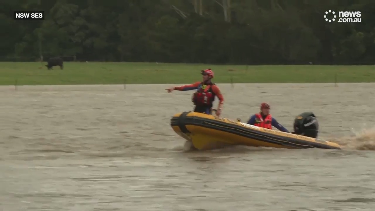 Search launched after car swept away in NSW floodwaters