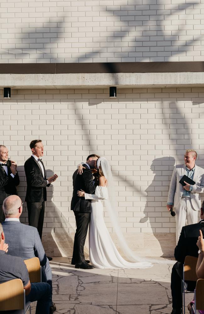 Wedding of Kaitlin McGoldrick and Matthew Howard. Picture: Milk and Honey Creative