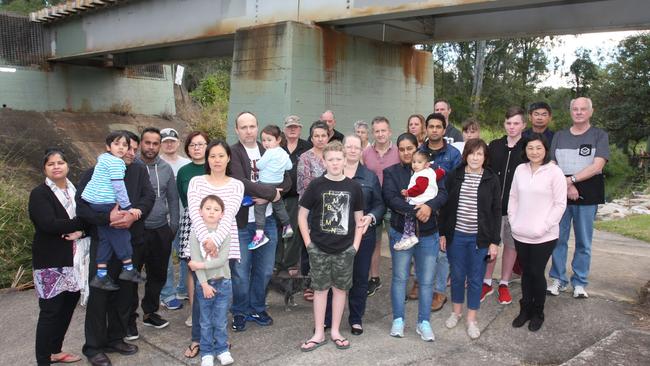 Acacia Ridge and Algester residents came together to take a stand against the inland rail project. Photo: Kristy Muir