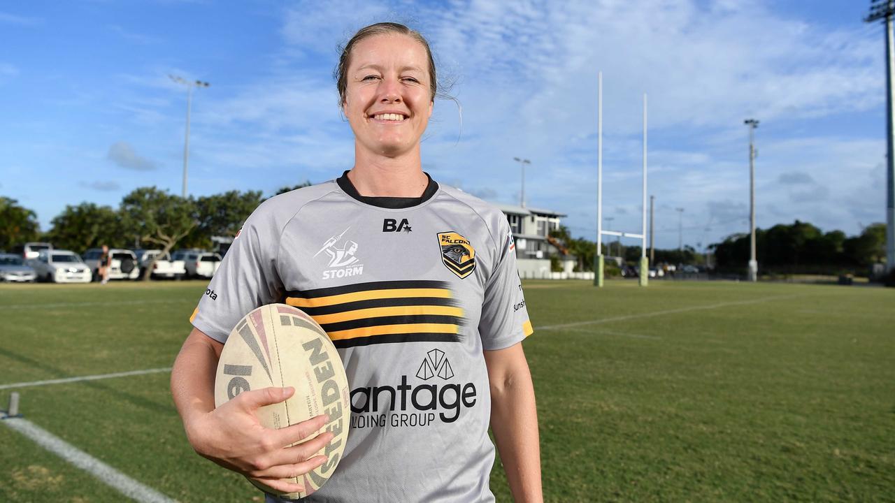 Sunshine Coast Falcons under-17s female head coach Jo Kerr. Picture Patrick Woods.