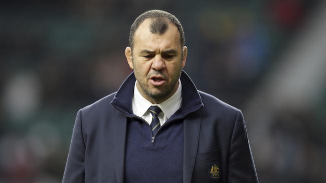 Michael Cheika’s future is the hottest topic in Australian Rugby. Picture: AP