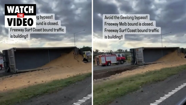 Truck rollover on Ring Road