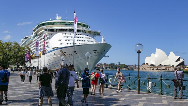 Radiance of the Seas docked at Circular Quay.