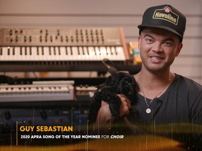 Guy Sebastian even made an appearance at the APRA Music Awards 2020 after being nominated for the Song of the Year. Picture: Hyvio