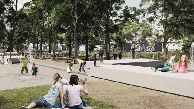 Concept design drawings of the revamped Whittlesea public gardens in Lalor.