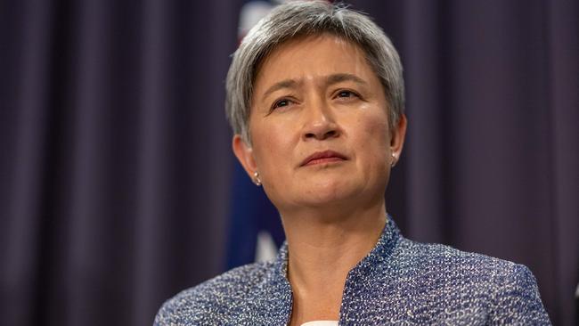 Foreign Affairs Minister Penny Wong has urged China not to supply weapons to Russia. Picture: NCA NewsWire / Gary Ramage