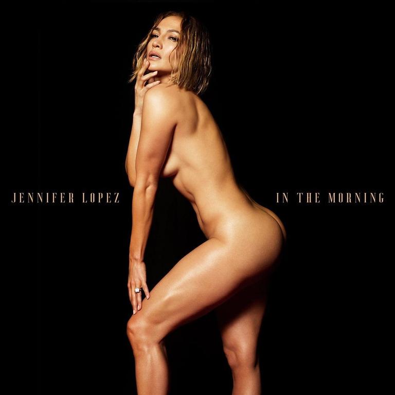 JLo captioned the photo: 'Surprise! Here’s the official cover art for #InTheMorning'