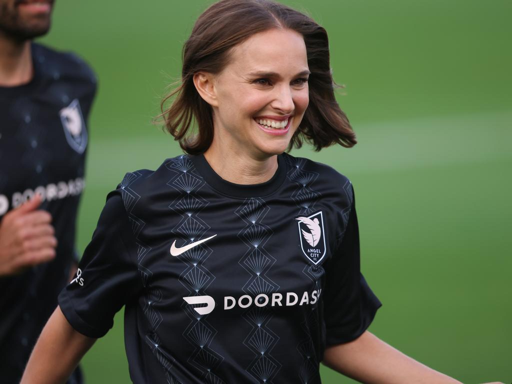 Jones has drawn inspiration from US women’s soccer team Angel City FC owned by a host of Hollywood and sporting stars including actor Natalie Portman. Picture: Jenny Chuang/ISI Photos/Getty Images