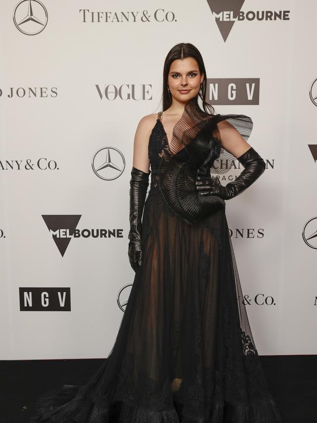 Sophia Bana attends the 2022 NGV Gala at the National Gallery of Victoria. Picture: Sam Tabone