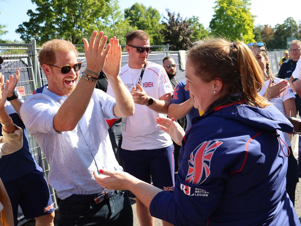 Prince Harry in his element at the Invictus Games. Picture: Getty Images