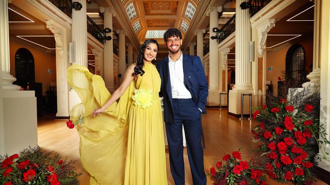 Shubshri Kandiah and Brendan Xavier play Belle and the Beast in the Disney musical, which is coming to Melbourne and Brisbane and 2024. Picture Rebecca Michael.