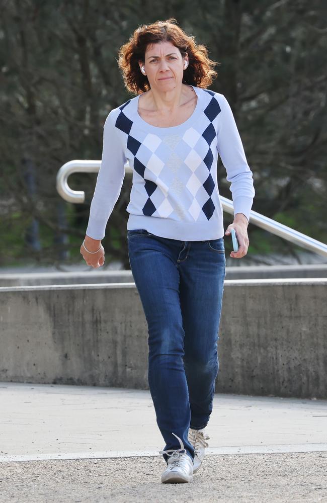 Sue Chrysanthou spotted walking in Glebe. Picture: Rohan Kelly