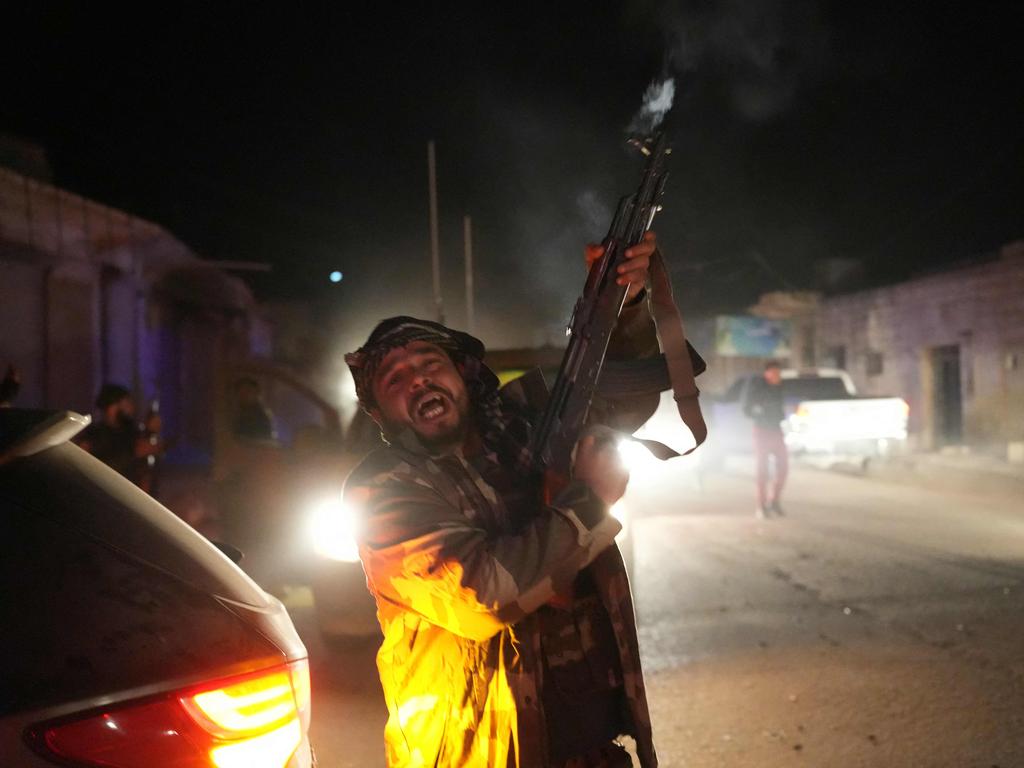 Anti-government fighters take over the northern Syrian town of Tal Rifaat. Picture: Rami al Sayed/AFP