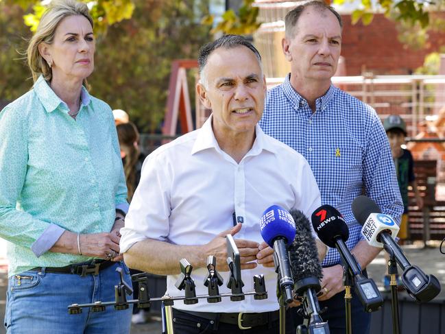 Victorian Liberal Party leader holding a media press conference. Picture: Ian Currie