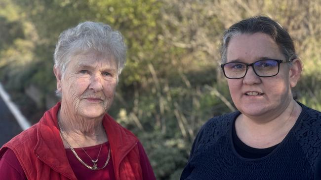 Geeveston resident Margaret Riley who is seeking home help and Geeveston Community Centre community connector Michelle Studley. Picture: Supplied