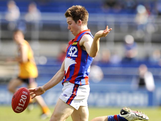 He took his form back to the TAC Cup where Oakleigh fell agonisingly short of a flag in a grand final defeat to Sandringham. Picture: Robert McKechnie