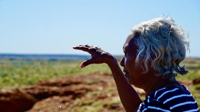 Eva Nargoodah during Bangarra dancers last trip to the Kimberley to meet with the elders and family of Ningali. Eva, Picture: Beau Dean Riley Smith