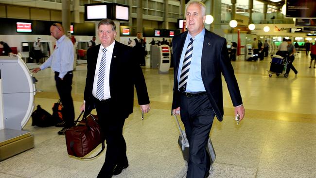 NSW Police detectives Russell Oxford and Mick Sheehy investigated Roger Rogerson. Picture: Mark Cranitch