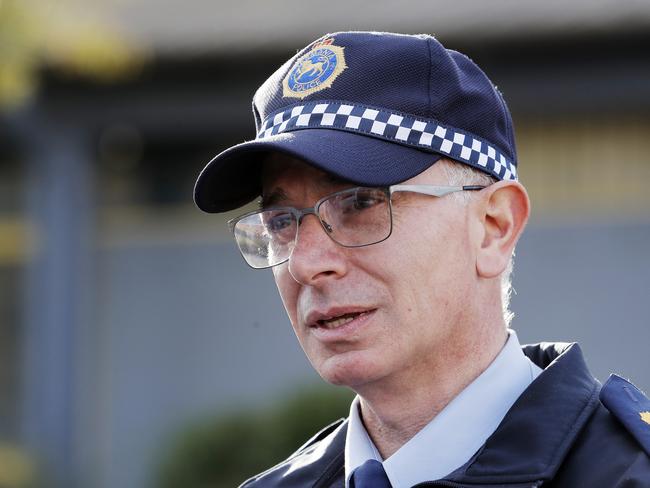 Inspector George Cretu discusses the search for missing man Gatbel Gatwech. Picture: ZAK SIMMONDS