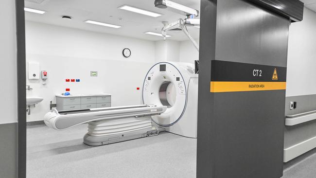 A new CAT scanner inside the new wing of the Queen Elizabeth Hospital. Picture: NCA NewsWire / Brenton Edwards