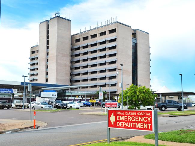 Royal Darwin Hospital (RDH) in Darwin's northern suburbs (Tiwi).  Emergency Department sign.