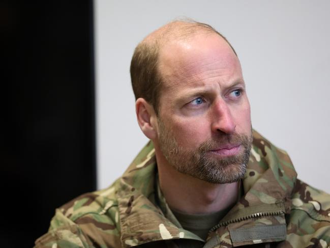 Prince William during his visit to an Estonian army base. Picture: Getty Images