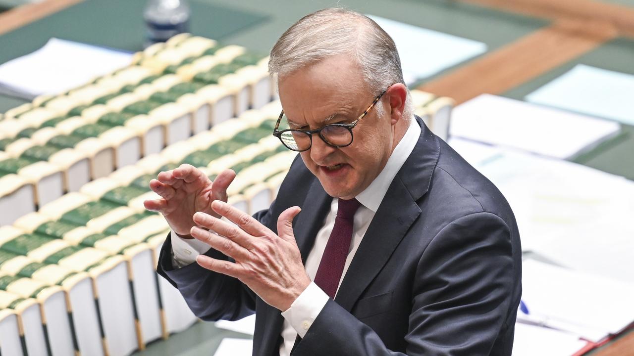 Prime Minister Anthony Albanese has maintained his party desires a two-state solution. Picture: NCA NewsWire / Martin Ollman