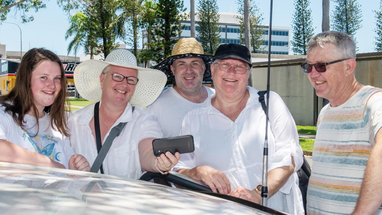 Chloe Walz, Stella Bishop, Adrian Bishop, Kathy Walz and Leon Walz at CSI Mackay CBD.Picture: Michaela Harlow