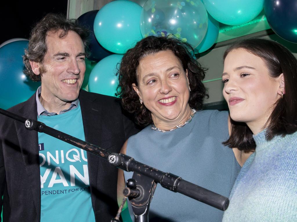 Monique Ryan with her family. Picture: Sam Tabone/Getty Images