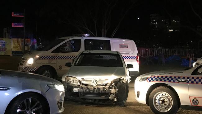 The scene of a crash at the junction of Ada Bell Way and the Gold Coast Highway. Picture: Kirstin Payne.