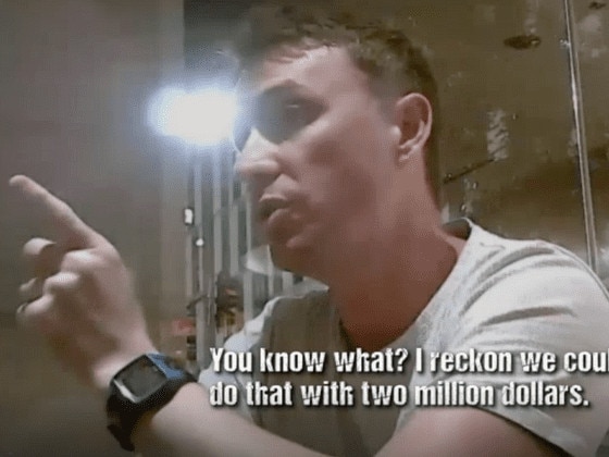 Video stills from an Al Jazeera Investigations report into One Nation's trip to America to solicit funding from the powerful NRA. Featuring One Nation Chief of Staff, James Ashby and Queensland Leader Steve Dixon