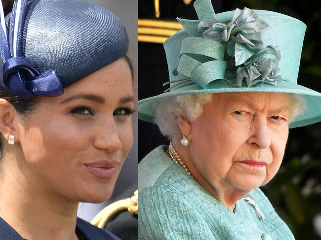 Meghan Markle and the Queen.