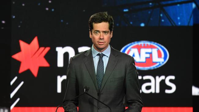 AFL chief Gillon McLachlan played apart in last week’s AFL Draft. Pic: AAP