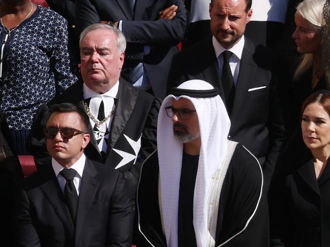 The Australian-born Queen Mary (pictured far right at the front) travelled to The Vatican without King Frederik X. Picture: Dan Kitwood/Getty Images