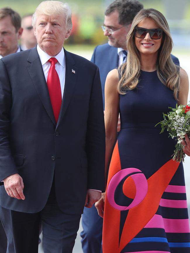 Melania Trump with husband, Donald. Picture: Sean Gallup/Getty Images