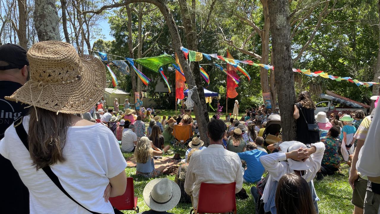 Family and friends gathered at the park opposite the Yum Yum Tree Cafe on River St, New Brighton, on December 12, 2022, to pay tribute to Jack Crittle who died after a car crash at Coffs Harbour. Picture: Savannah Pocock​